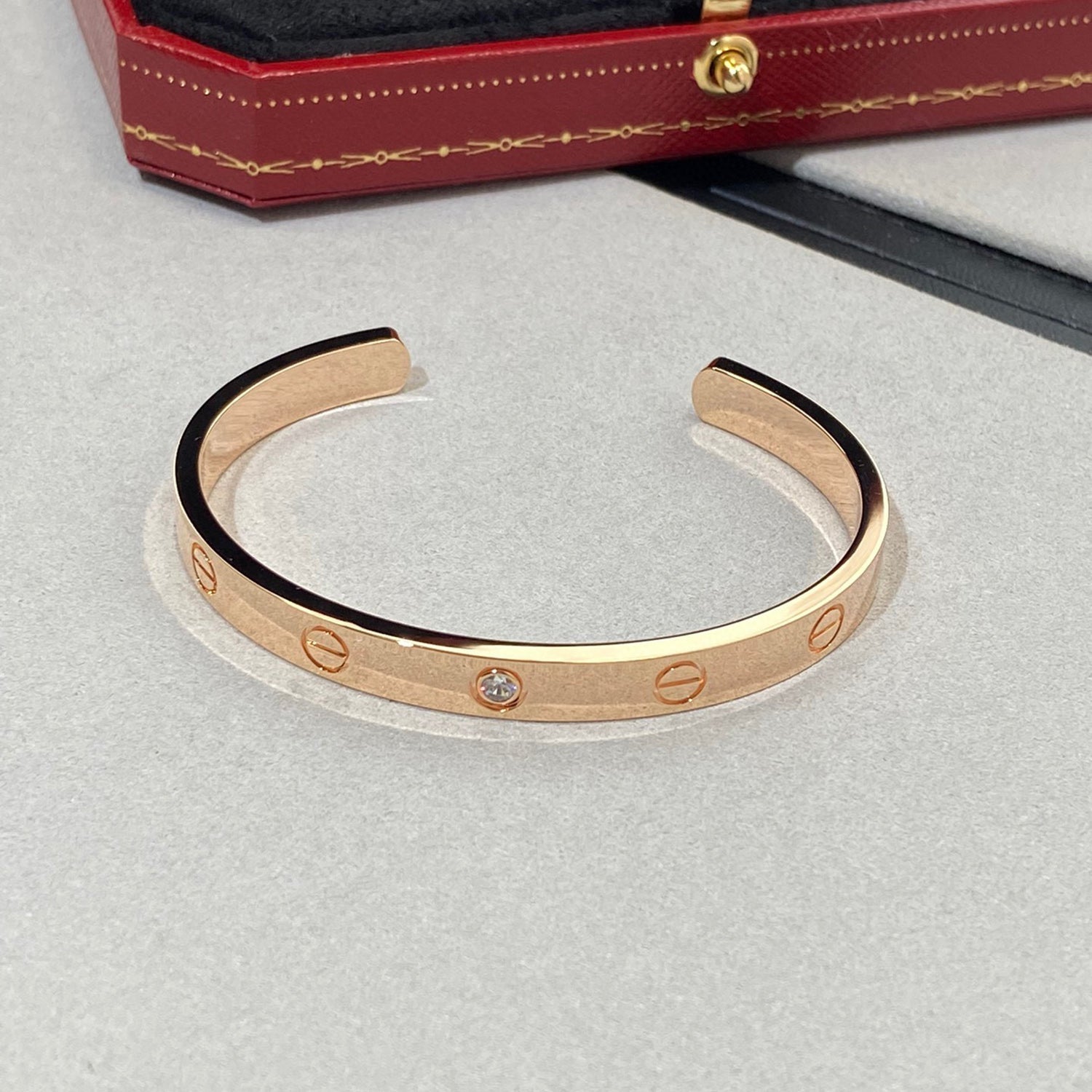 Bracelet Love Diamond Open Cuff